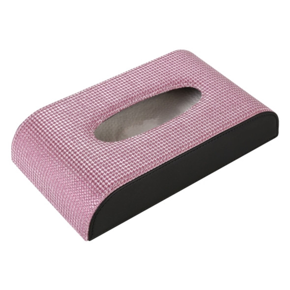 Car Imitation Diamond Tissue Storage Bag (Pink)
