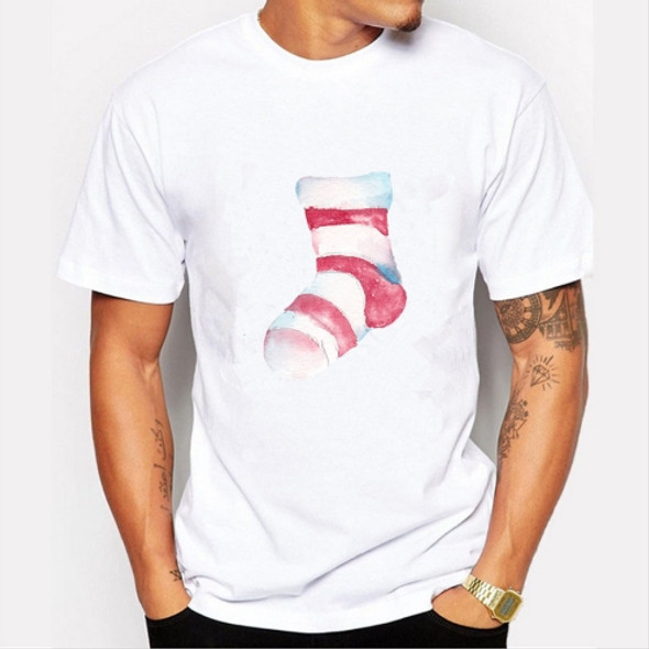 Print Pattern Short Sleeve T-Shirt for Men, Size: L(611)