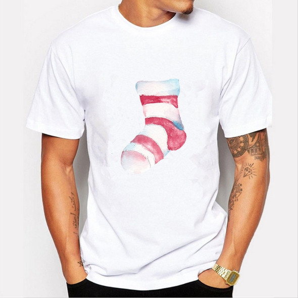 Print Pattern Short Sleeve T-Shirt for Men, Size: S(611)