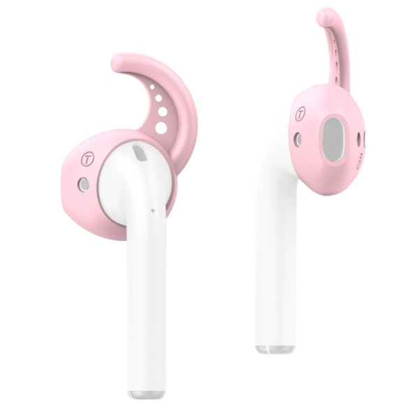 Wireless Earphones Shockproof Silicone Earplug Protective Case for Apple AirPods 1 / 2(Pink)