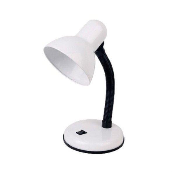 Vintage Iron LED Desk Lamp Push Button Switch Eye Protection Reading Led Light Table Lamps(White)