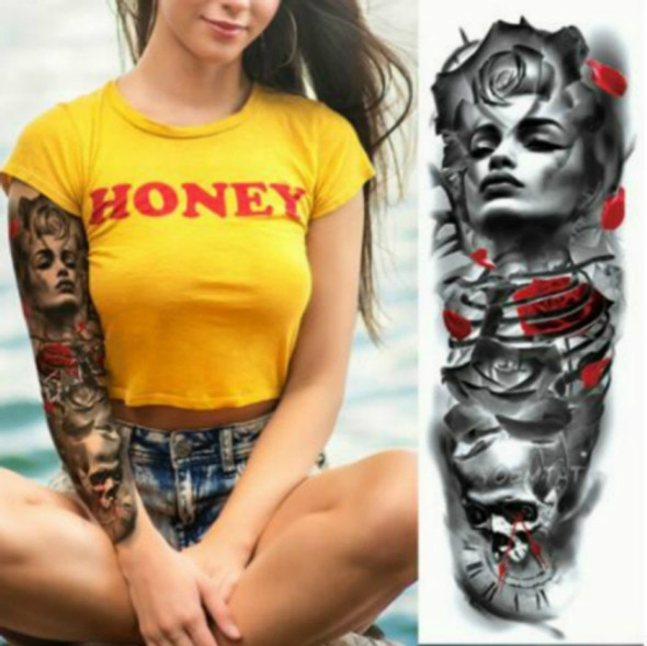 Large Arm Sleeve Waterproof Temporary Tattoo Sticker(TQB-056)