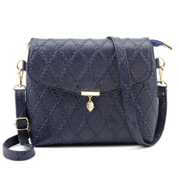 Small Handbags Women Leather Shoulder Mini Crossbody Bag Long Strap Clutch(Royal Blue)