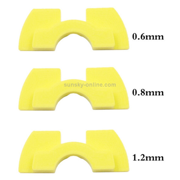 3 PCS Shock Absorption Shockproof Standing Handle Rubber Damper for Xiaomi Mijia M365 Electric Scooter(Yellow)