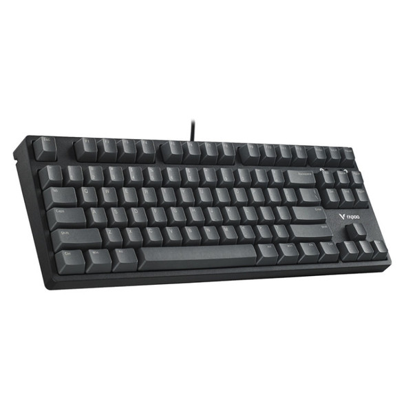 Rapoo V860 Desktop Wired Gaming Mechanical Keyboard, Specifications:87 Keys(Black Shaft)