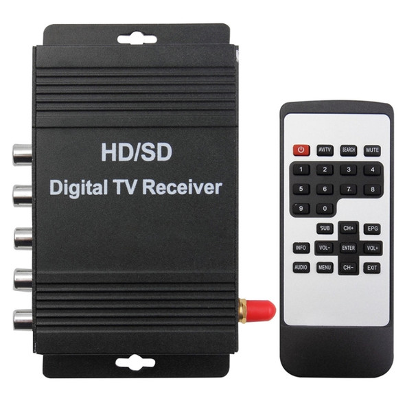 High Speed ISDB-T Mobile Digital Car TV Receiver, Suit for Brazil / Peru / Chile etc. South America Market(Black)