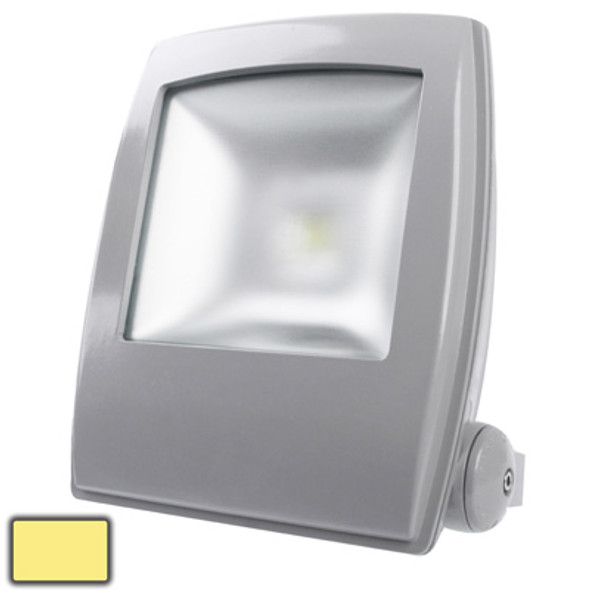 50W Waterproof LED Floodlight Lamp, Warm White Frosted Cover Light, AC 85-265V, Luminous Flux: 6000lm(Black)