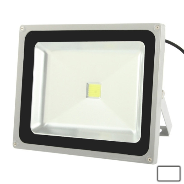 50W High Power Floodlight Lamp, White LED Light, AC 85-265V, Luminous Flux: 4000-4500lm