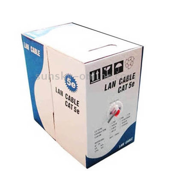 Lan Cable (CAT5E Data cable), Copper, Length: 305m , Diameter: 0.5mm