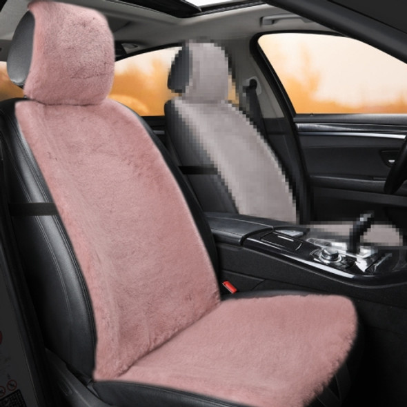 Car Winter Plush Front Seat Cushion (Pink)
