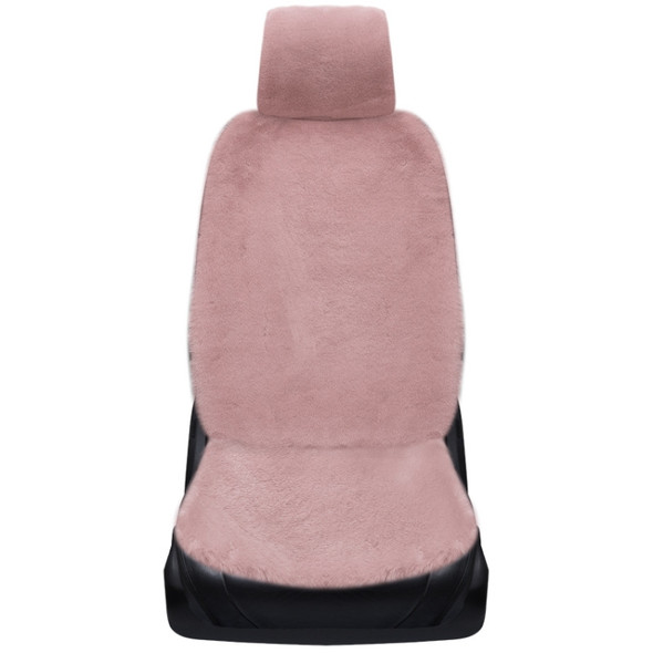 Car Winter Plush Front Seat Cushion (Pink)