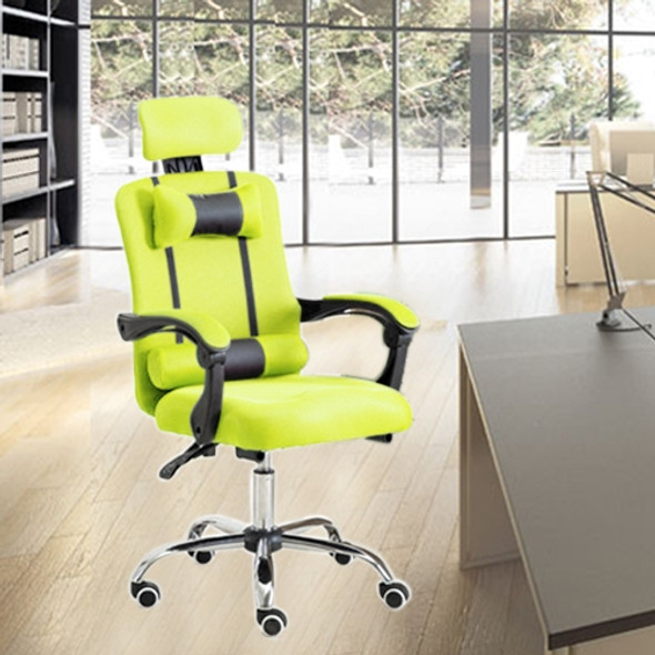 RC-10-1 Computer Chair Office Chair Home Esports Net Cloth Lifted Rotated Recliner Chair with Aluminum Alloy Feet (Green)