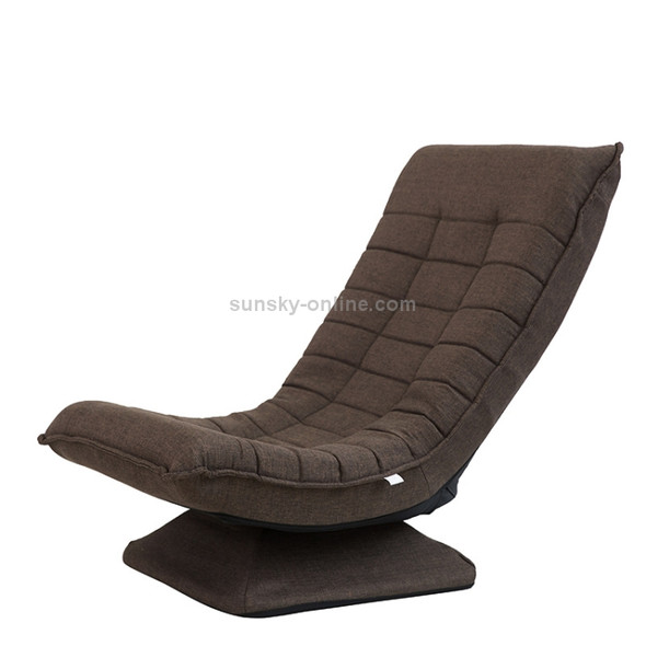 X3 Casual Lazy Sofa Foldable Rotating Creative Fabric Sofa Chair (Dark Coffee)