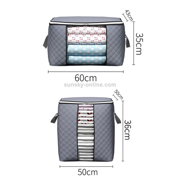 Quilt Clothes Storage Bag Moving Luggage Packing Bag, Specification:Horizontal  + Vertical