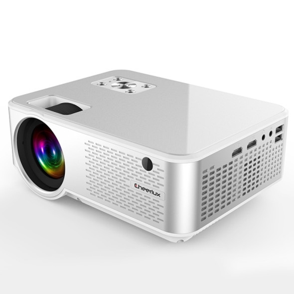 Cheerlux C9 2800 Lumens 1280x720 720P HD Smart Projector, Support HDMI x 2 / USB x 2 / VGA / AV(White)