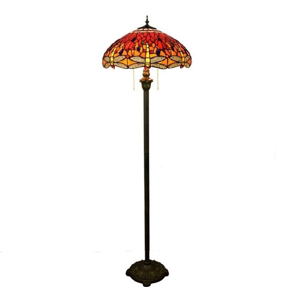 YWXLight Retro Red Enamel Floor Lamp Art Home Gift Hotel Living Room Decoration Lamp (UK Plug)