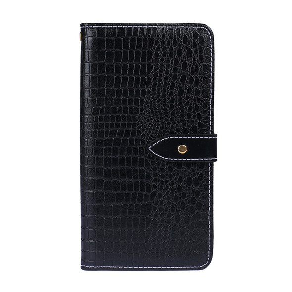 For HTC U20 5G idewei Crocodile Texture Horizontal Flip Leather Case with Holder & Card Slots & Wallet(Black)