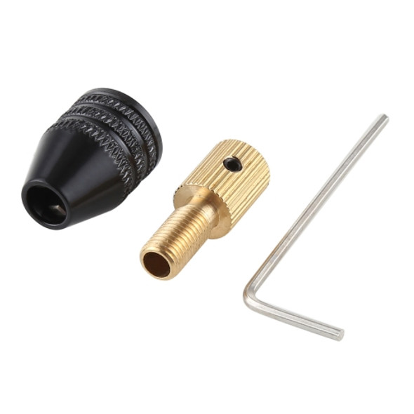 WLXY DIY003 0.5-3mm Mini Electric Grinder Drill Chuck Drill Shaft with Wrench, 3.17mm Inner Hole