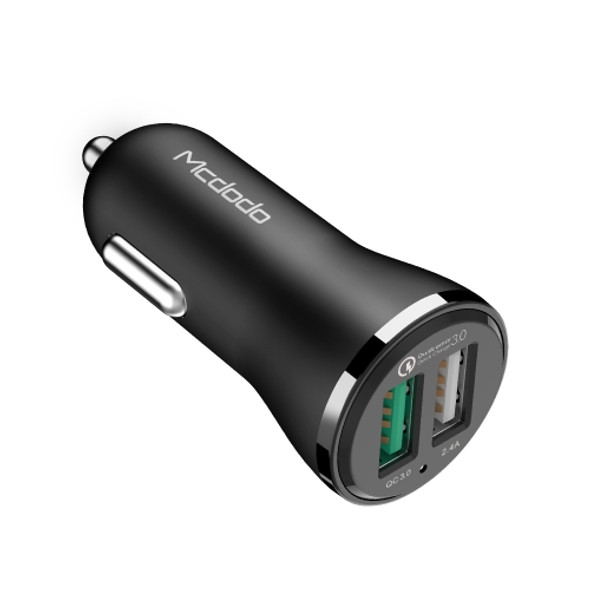 Mcdodo CC-4910 30W QC 3.0 Dual USB Ports Car Charger (Black)