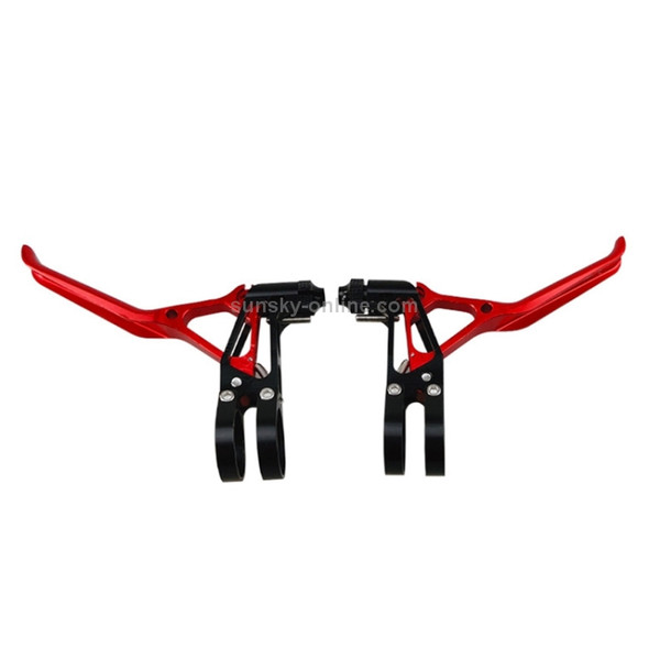 BIKERSAY BH001 Pairs Bike Brake Lever Ultralight CNC Aluminum Alloy Brake Bar for MTB BMX Bike Brake Handlebar (Red)