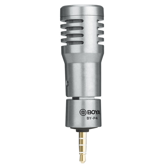 BOYA BY-P4 Omnidirectional Condenser Microphone for 3.5mm Interface Mobile Phones, Computers, Tablets