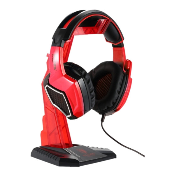 SADES Universal Multi-function Gaming Headphone Hanger Desk Headset Stand Holder Display Rack(Red)