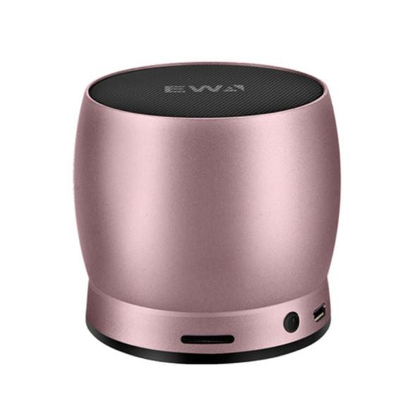 EWA A150 Portable Mini Bluetooth Speaker Wireless Hifi Stereo Strong Bass Music Boom Box Metal Subwoofer, Support Micro SD Card & 3.5mm AUX(Rose Gold)
