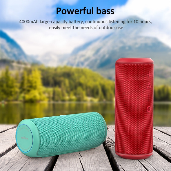 W-KING X6S Bluetooth Speaker 20W Portable Super Bass Waterproof Speaker with  Stereo Sound Soundbar Column for Music MP3 Play(black)