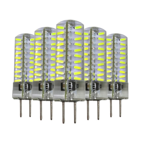 5 PCS YWXLight GY6.35 5W 80LEDs SMD 4014 Energy Saving LED Silicone Lamp (Warm White)