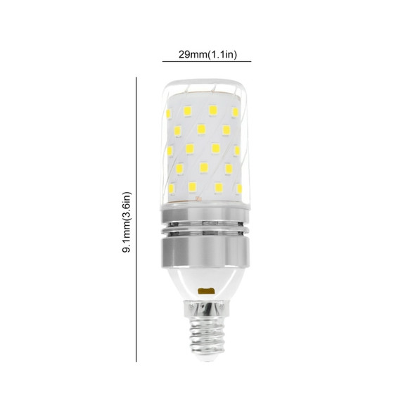 YWXLight  4 PCS E14 LED Bulbs, 8W LED Candelabra Bulb 70 Watt Equivalent, 700lm, Decorative Candle Corn Non-Dimmable LED Chandelier Bulbs LED Lamp(Cold white)
