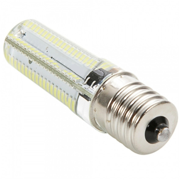 10 PCS E17 7W 152 LEDs 3014 SMD 600-700 LM Cold White Dimmable Silicone LED Corn Bulbs, AC 220V