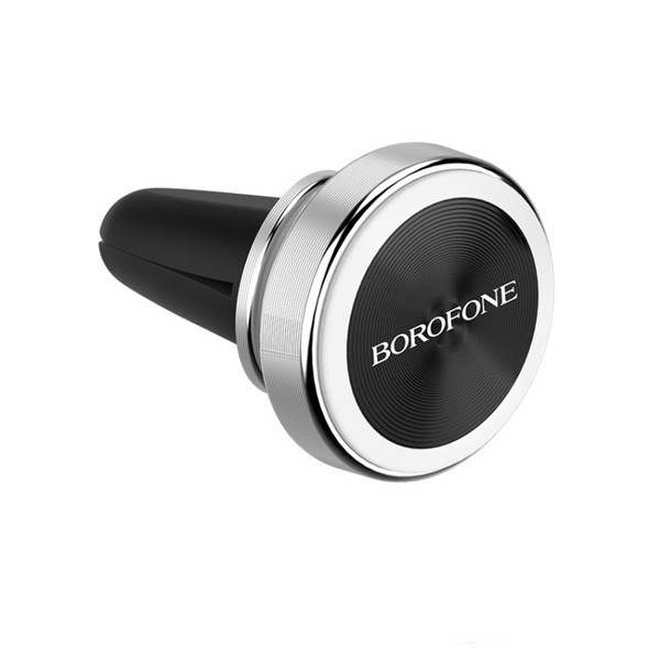 Borofone BH6 Platinum Metal Magnetic In-car Air Outlet Holder (Silver)