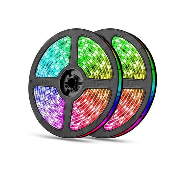 YWXLight 10m 300 LEDs SMD 5050 RGB LED Strip Kit, DC 12V, US Plug