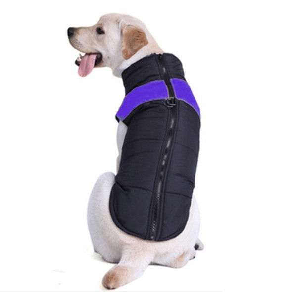 Pet Dog Cotton Vest Skit Suit, Size: 3XL, Chest: 58cm, Back Length: 50cm(Purple)