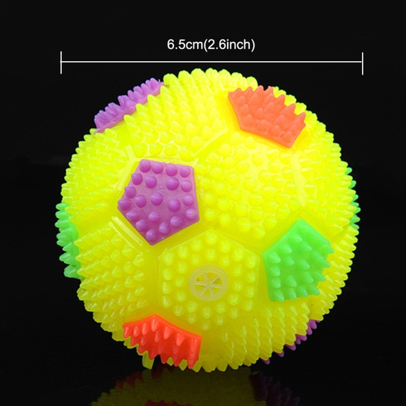 Dog Toy Balls for Pets Color Pet Flashing Ball Glowing Elastic Ball Dog Toy Ball Rubber Acoustic Mimo Bite Toys , Small Size,Random Color Shape Delivery