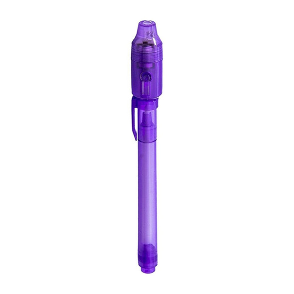 10 PCS Creative Magic UV Light Invisible Ink Pen Marker Pen(Purple)