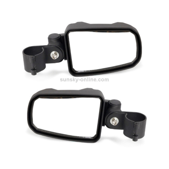 Pair All-terrain Vehicles Wide Field View 1.75 inch Rearview Mirror Side Reflector Mirror for UTV / ATV