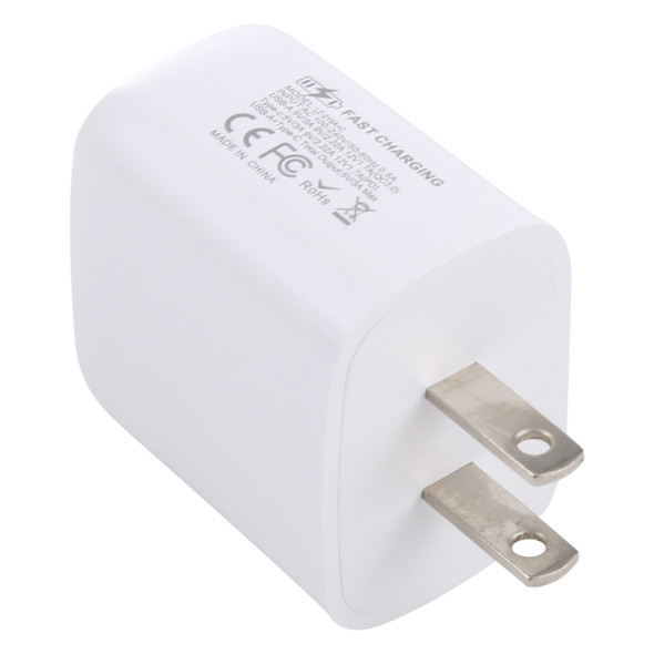 LZ-215A+C 20W QC 3.0 USB + PD 3.0 USB-C / Type-C Fast Charging Travel Charger, US Plug