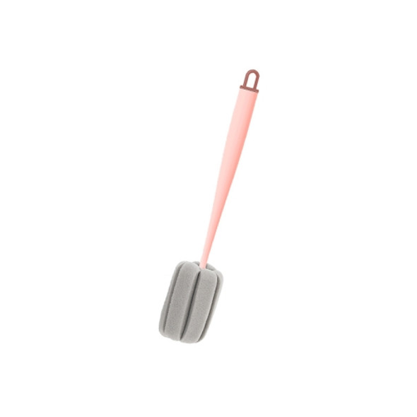 Vertical Simple Hanging Sponge Cup Brush Household Milk Bottle Cleaning Brush(Pink)