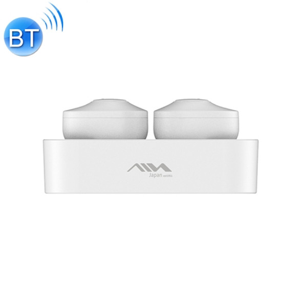 AIN MK-X50C TWS Intelligent Noise Reduction In-ear Bluetooth Earphone with Charging Box & USB Charging Cable, Supports HD Calls & & Voice Assistant & Memory Pairing (White)