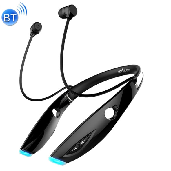 ZEALOT H1 High Quality Stereo HiFi Wireless Neck Sports Bluetooth 4.1 Earphone In-ear Headphone with Microphone, For iPhone & Android Smart Phones or Other Bluetooth Audio Devices, Support Multi-point Hands-free Calls, Bluetooth Distance: 10m(Black)