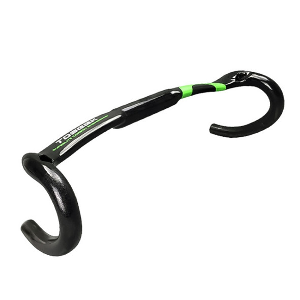 TOSEEK 3T Carbon Fiber Inside Line Bending Handle Road Bike Handlebar, Size: 440mm (Green)
