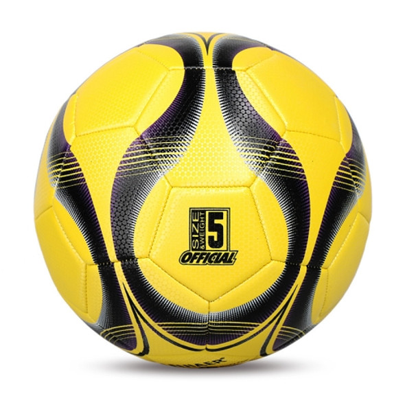 LEIJIAER 5093 No. 5 Double-layer Explosion-proof Wear-resistant Football for Adults(Yellow)