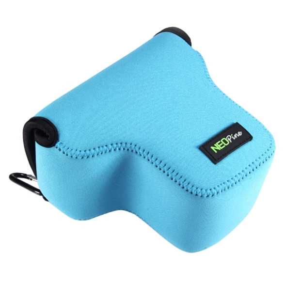 NEOpine Neoprene Shockproof Soft Case Bag with Hook for Panasonic GX8(Blue)