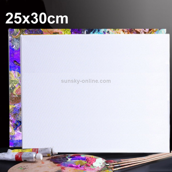 5 PCS Oil Acrylic Paint White Blank Square Artist Canvas Wooden Board Frame, 25x30cm