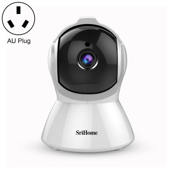 SriHome SH025 2.0 Million Pixels 1080P HD AI Auto-tracking IP Camera, Support Two Way Audio / Motion Tracking / Humanoid Detection / Night Vision / TF Card, AU Plug