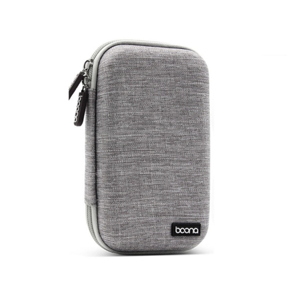 Baona BN-F010 2.5 inch Mobile Hard Disk Single Layer Storage Bag Power Bank Protection Storage Bag(Gray)