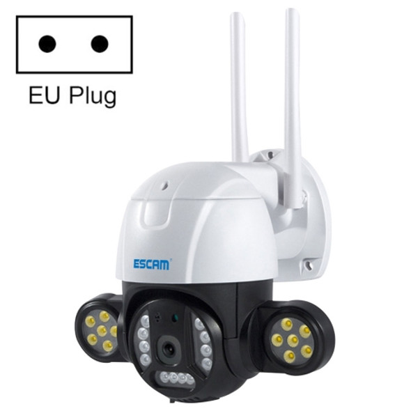 ESCAM QF233 3.0 Million Pixels Smart WiFi IP Camera, Support Auto Tracking & Night Vision & Two Way Audio & TF Card & Onvif, EU Plug