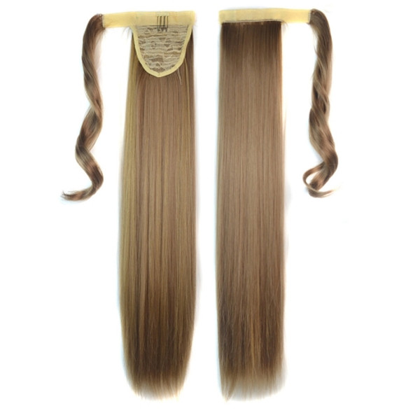 18H22# Invisible Seamless Bandage-style  Wig Long Straight Hair Wig Ponytail