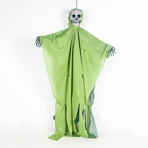 2 PCS Halloween Bar Gauze Imitation Taro Atmosphere Decoration(Green Dress )